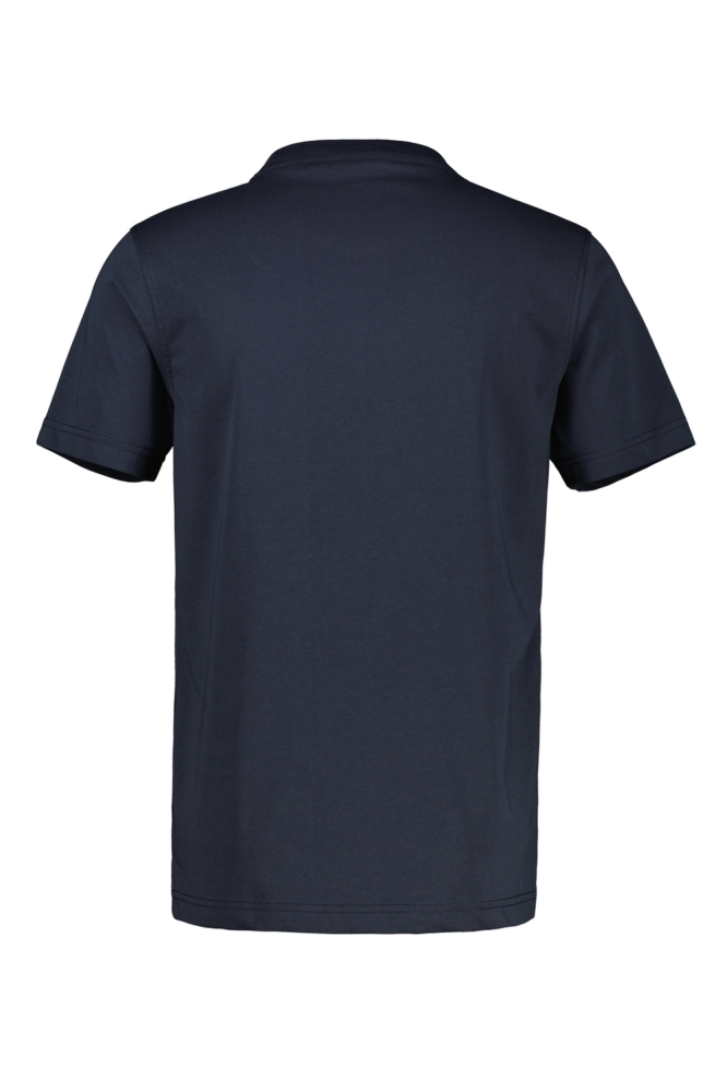 Lerros blauwe heren t-shirt | Vooraanzicht
