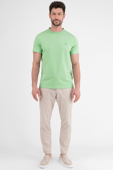 Lerros groene heren t-shirt | Model