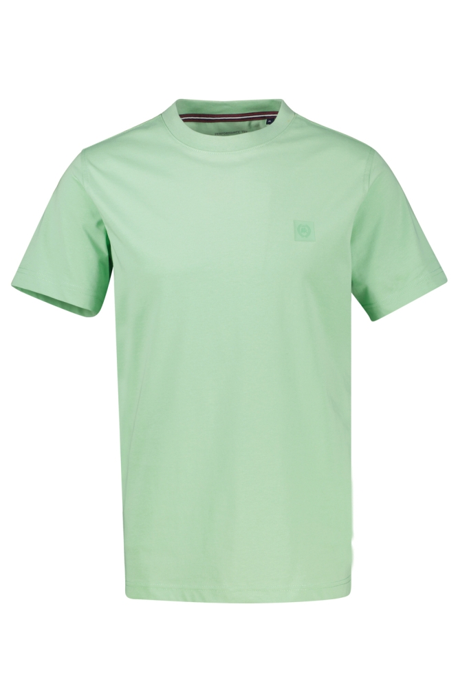 Lerros groene heren t-shirt | Vooraanzicht