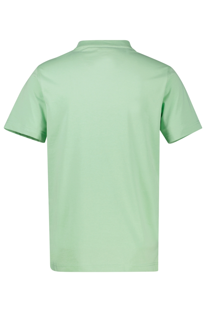 Lerros groene heren t-shirt | Achteraanzicht