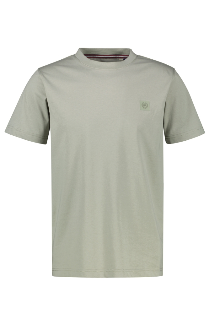 Lerros groene heren t-shirt | Vooraanzicht