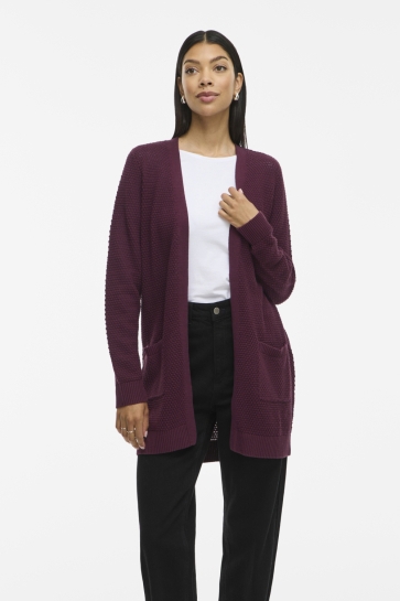 Vila Vest VIDALO L/S KNIT CARDIGAN- NOOS 14097125 FIG