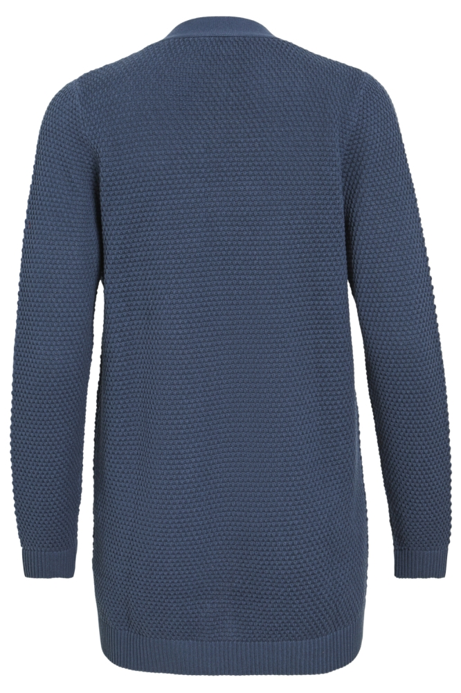 Vila blauwe dames vest | Achteraanzicht