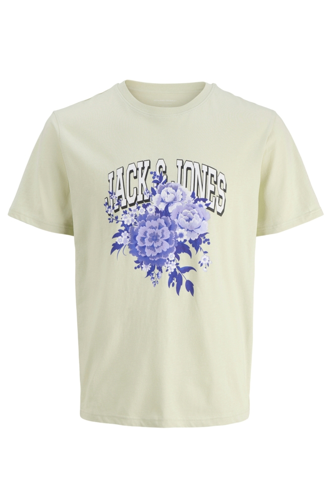 Jack & Jones groene heren t-shirt | Vooraanzicht