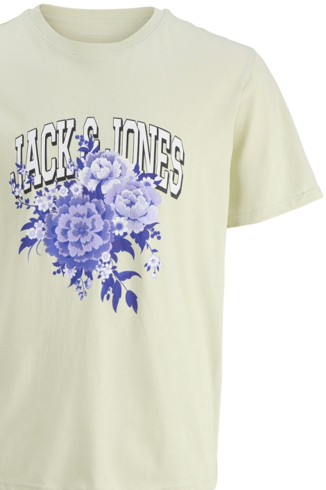Jack & Jones groene heren t-shirt | Close up