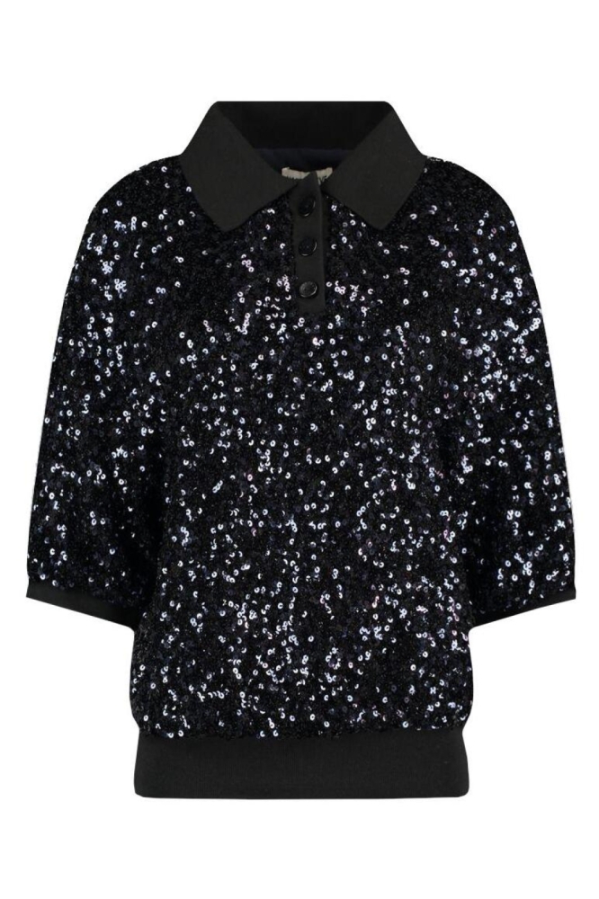 Harper & Yve blauwe dames t-shirt | Vooraanzicht