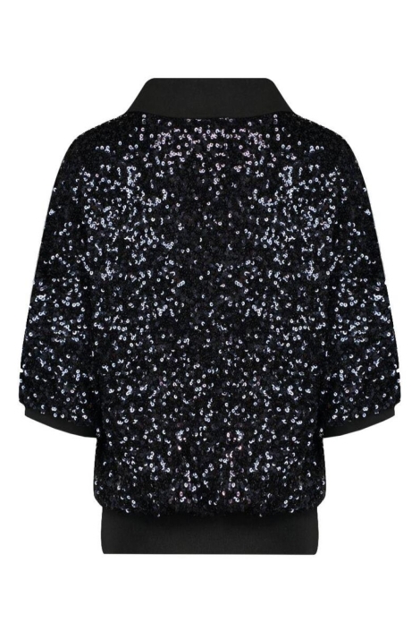Harper & Yve blauwe dames t-shirt | Achteraanzicht
