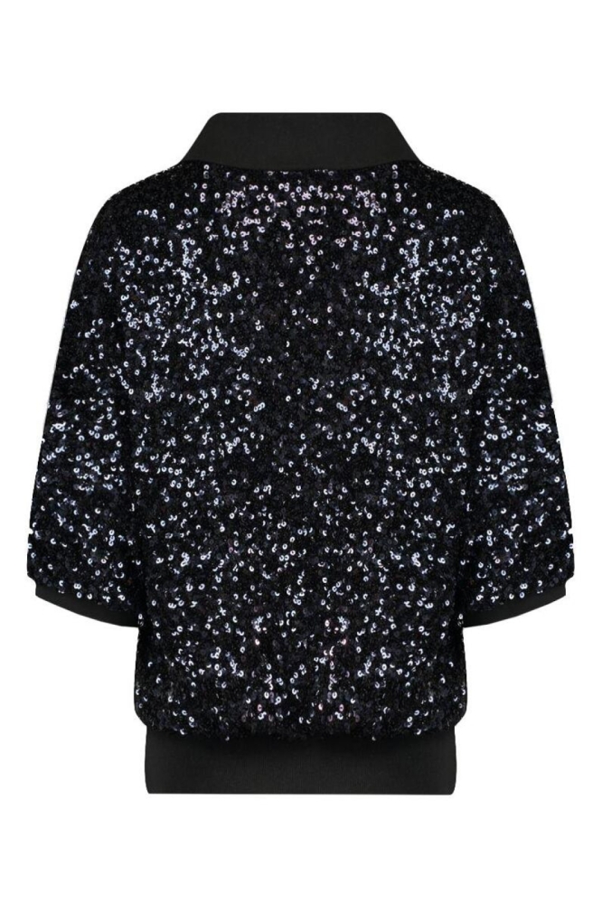 Harper & Yve blauwe dames t-shirt | Achteraanzicht