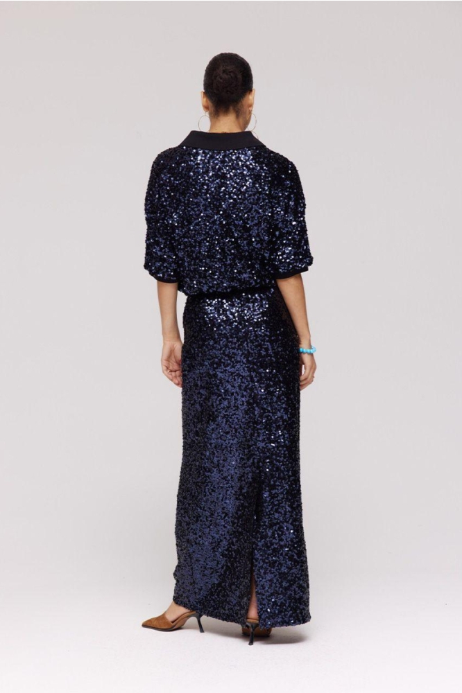 Harper & Yve blauwe dames t-shirt | Model