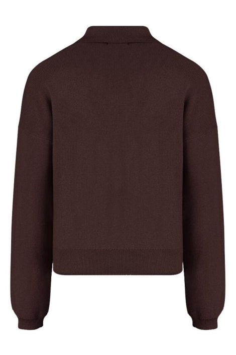 Harper & Yve bordeaux dames trui | Achteraanzicht