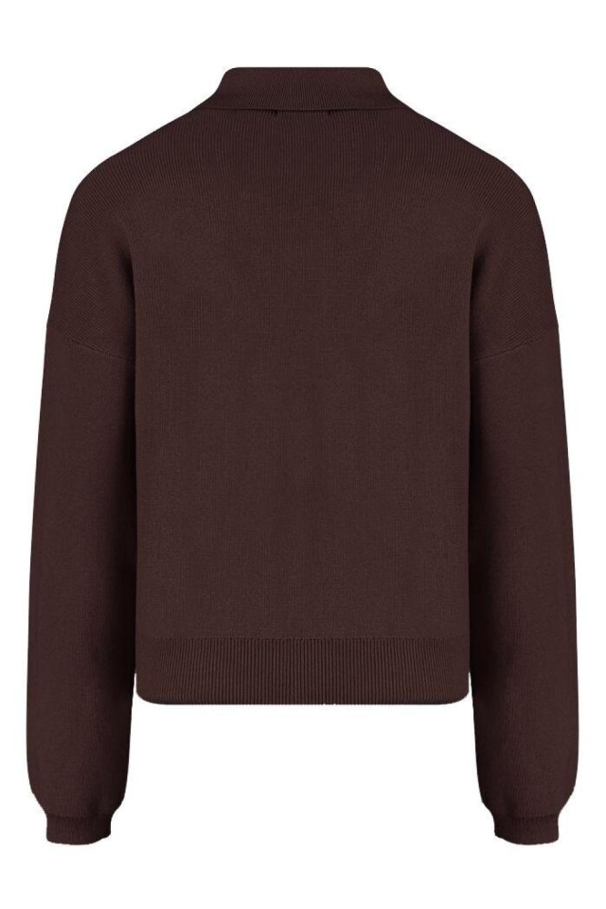 Harper & Yve bordeaux dames trui | Achteraanzicht