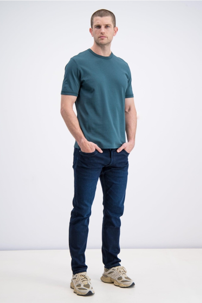 Gabbiano blauwe heren t-shirt | Model