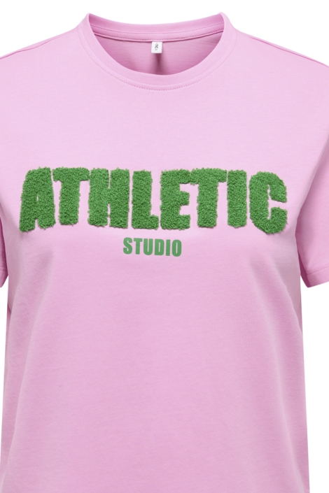 Only roze dames t-shirt | Close up
