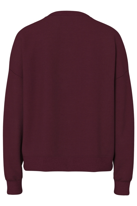 Pieces bordeaux dames sweater | Achteraanzicht