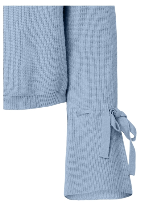 Pieces blauwe dames vest | Close up