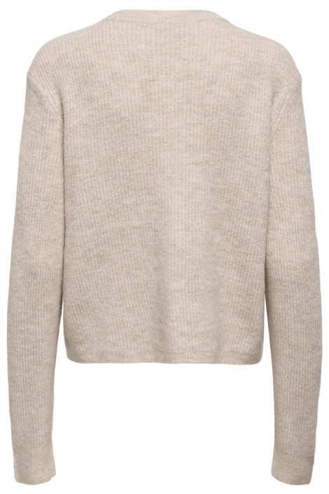 Jacqueline de Yong beige dames vest | Achteraanzicht