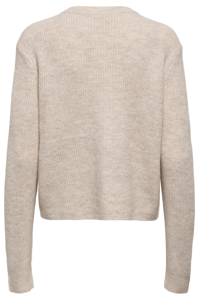 Jacqueline de Yong beige dames vest | Achteraanzicht