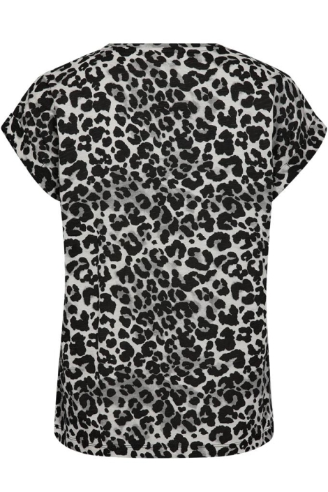 Freequent grijze dames t-shirt | Achteraanzicht