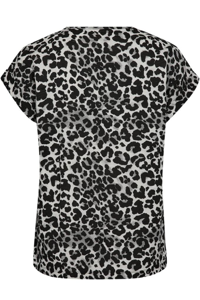 Freequent grijze dames t-shirt | Achteraanzicht