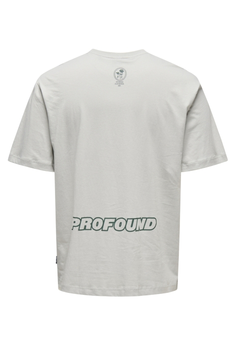 Only & Sons grijze heren t-shirt | Achteraanzicht