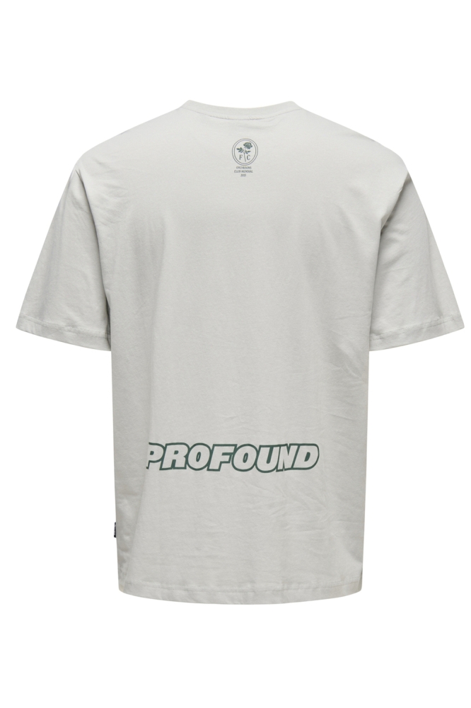 Only & Sons grijze heren t-shirt | Achteraanzicht