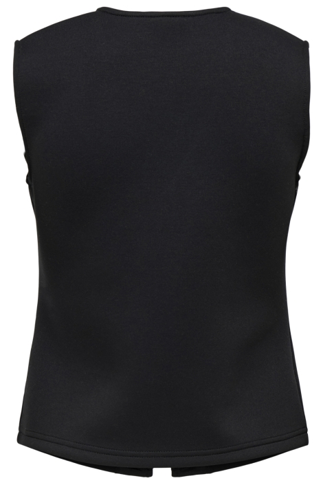 Only zwarte dames gilet | Achteraanzicht
