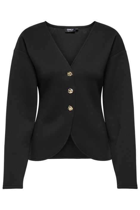 Only zwarte dames vest | Vooraanzicht
