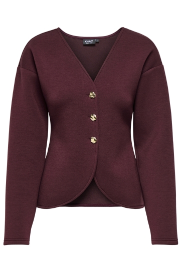 Only Vest ONLNAOMI L/S CARDIGAN SWT 15364479 DECADENT CHOCOL