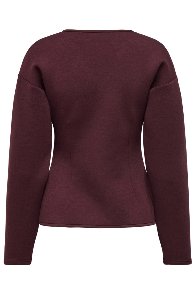 Only bruine dames vest | Achteraanzicht