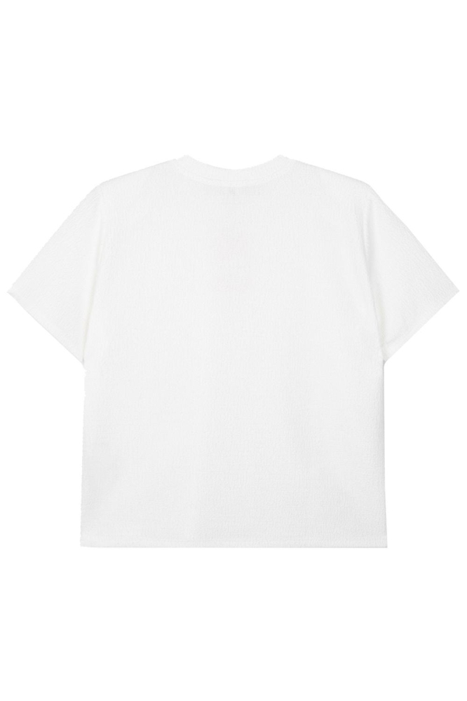 Refined Department beige dames t-shirt | Achteraanzicht