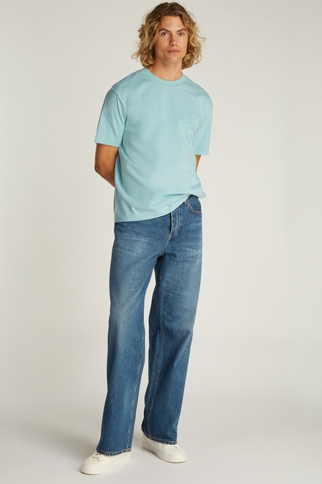Calvin Klein blauwe heren t-shirt | Model