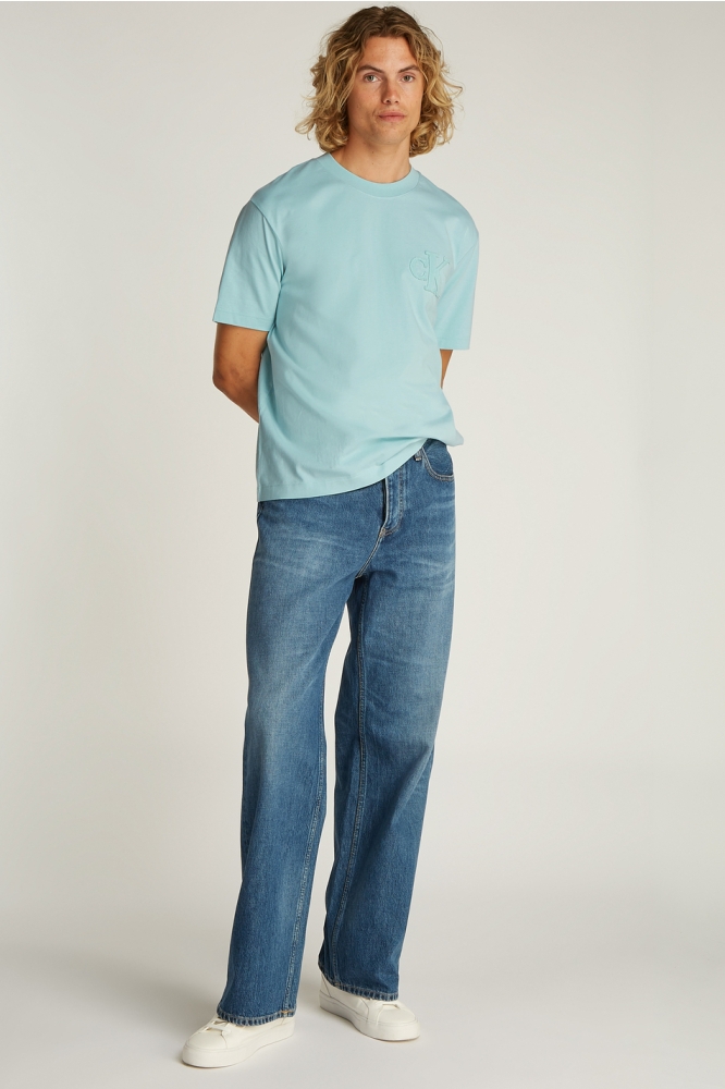 Calvin Klein blauwe heren t-shirt | Model