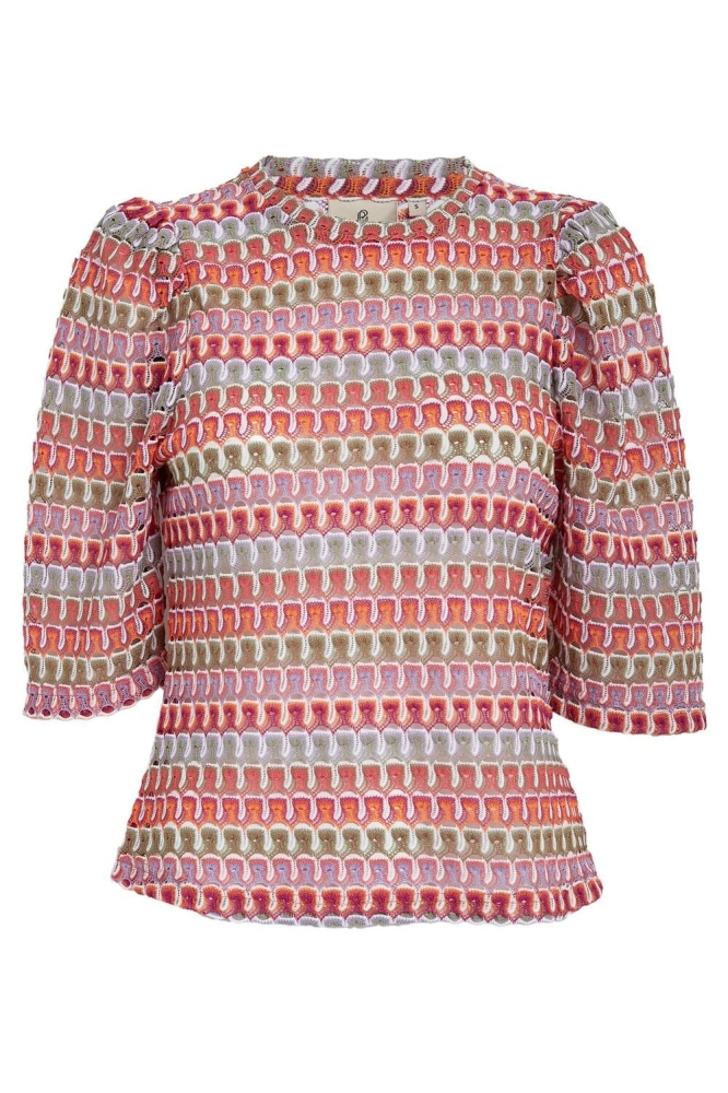 Peppercorn multi color dames trui | Vooraanzicht