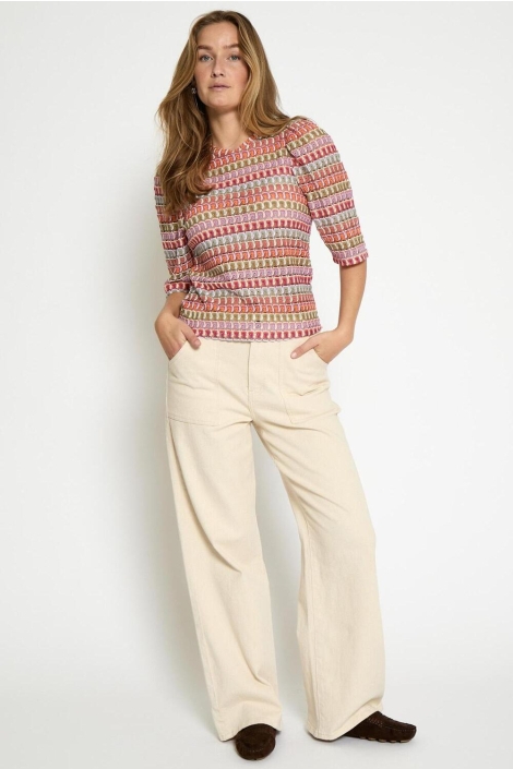 Peppercorn multi color dames trui | Model