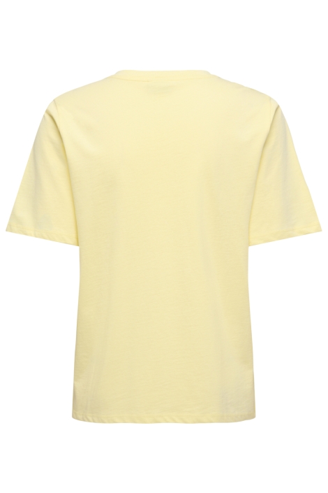 Jacqueline de Yong gele dames t-shirt | Achteraanzicht