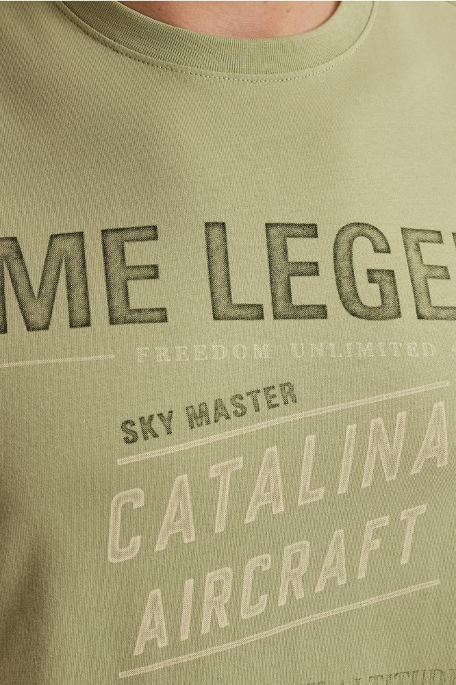PME legend groene heren t-shirt | Kleurstaal
