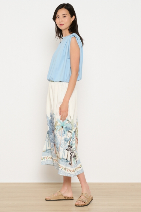 LolaLiza blauwe dames top | Model