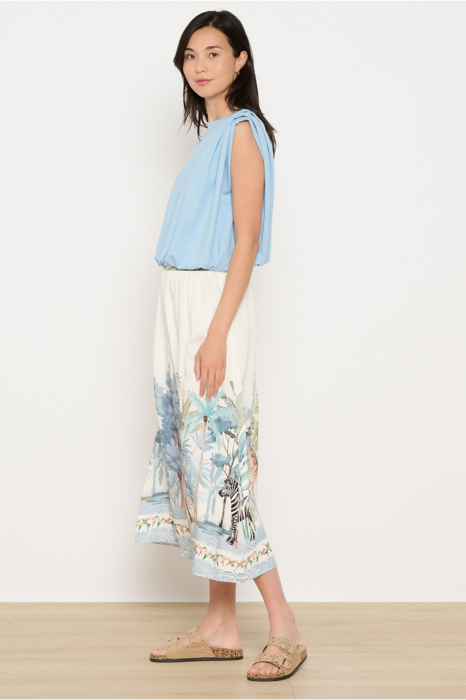 LolaLiza blauwe dames top | Model
