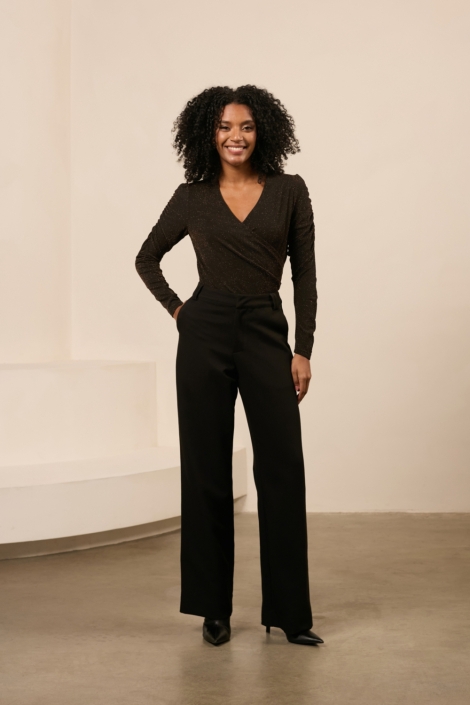 Lofty Manner bruine dames t-shirt | Model