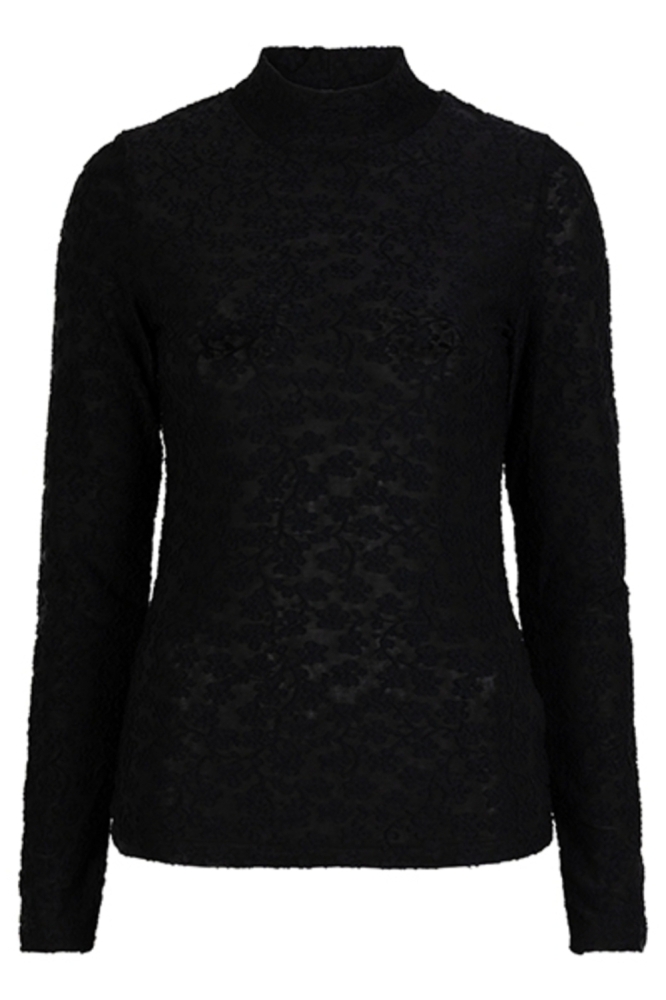 Lofty Manner zwarte dames t-shirt | Vooraanzicht