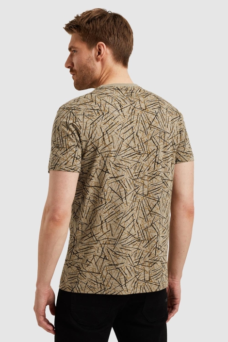 PME legend groene heren t-shirt | Model achteraanzicht