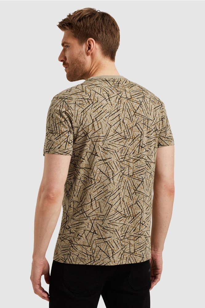PME legend groene heren t-shirt | Model achteraanzicht