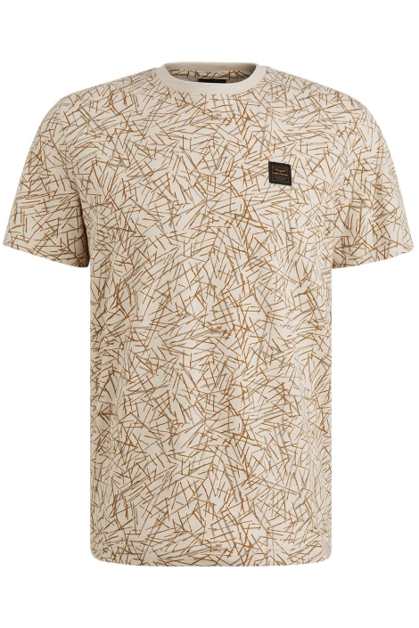 PME legend beige heren t-shirt | Vooraanzicht
