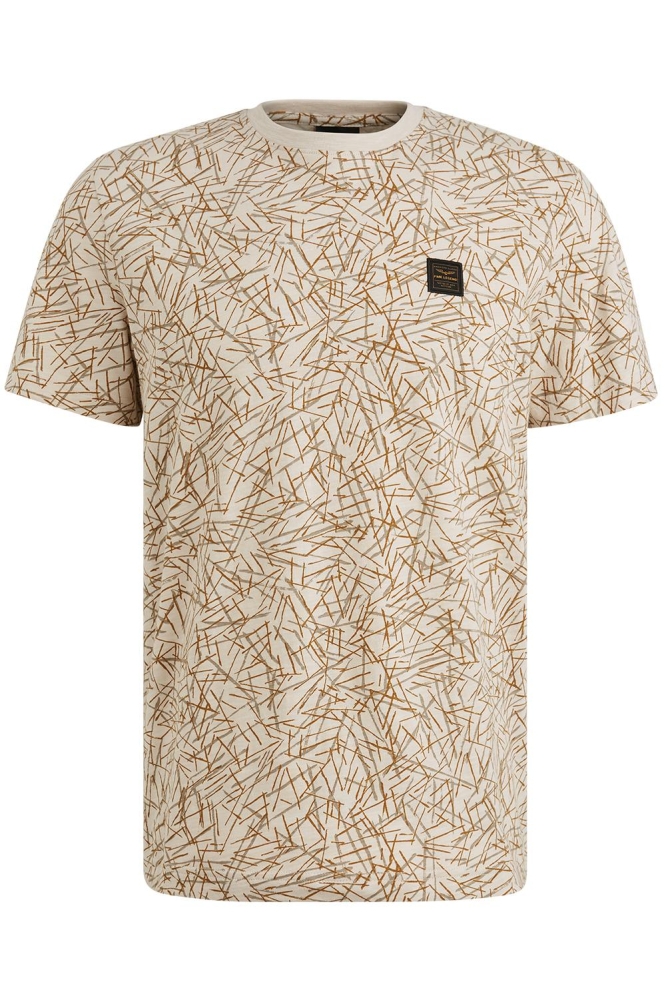 PME legend beige heren t-shirt | Vooraanzicht
