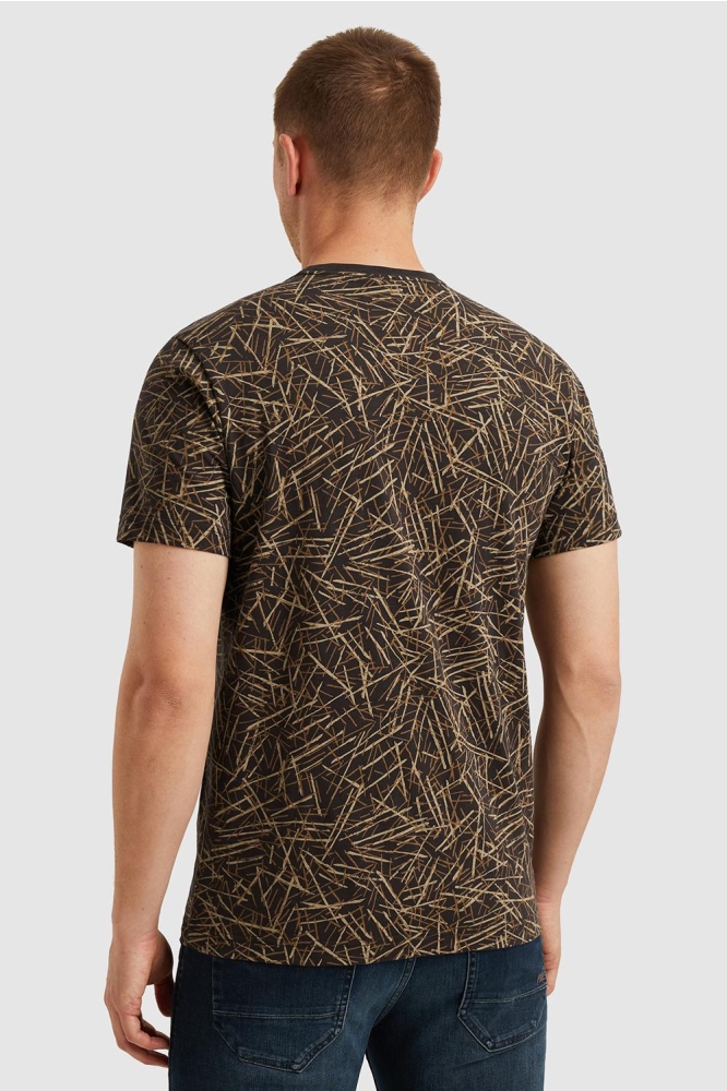 PME legend blauwe heren t-shirt | Model achteraanzicht