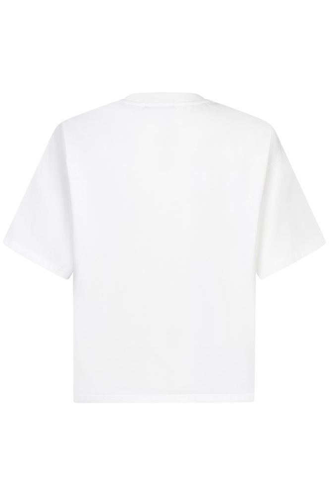 Ydence witte dames t-shirt | Achteraanzicht