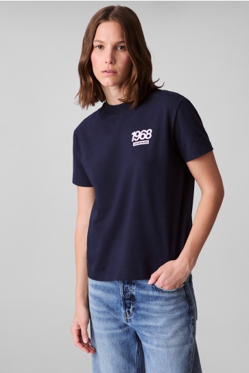 Calvin Klein T-shirt SS CLASSIC LOGO TEE LV047C835G CEF DARK SAPPHIRE