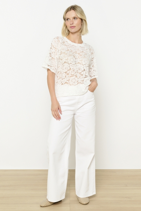 LolaLiza witte dames t-shirt | Model