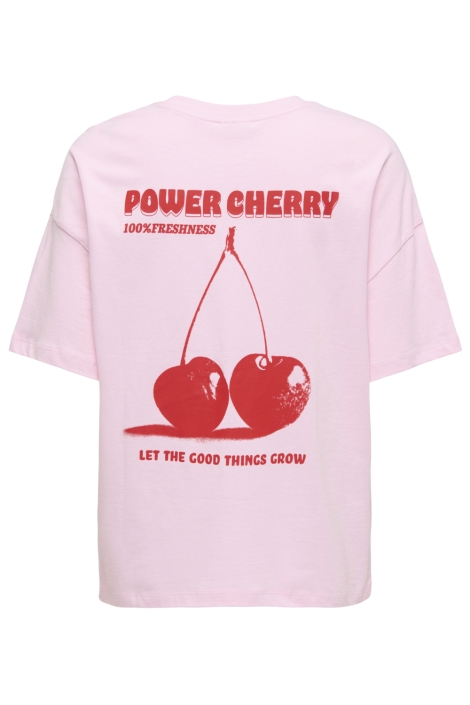 Jacqueline de Yong roze dames t-shirt | Achteraanzicht