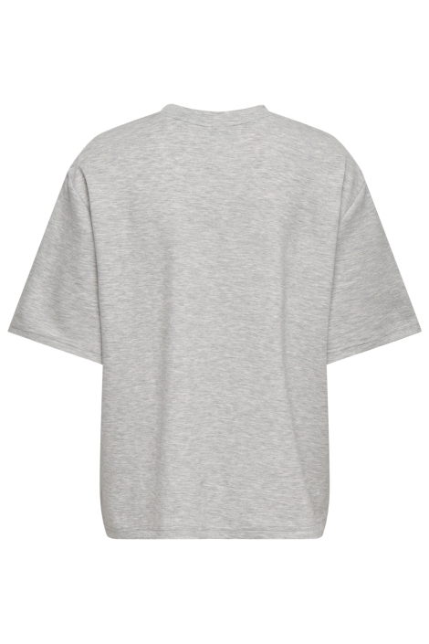 Jacqueline de Yong grijze dames t-shirt | Achteraanzicht